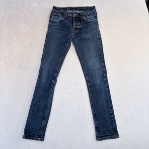Nudie Jeans Men's Indigo Slim Denim SZ 30 Organic Cotton Y2K Streatwear